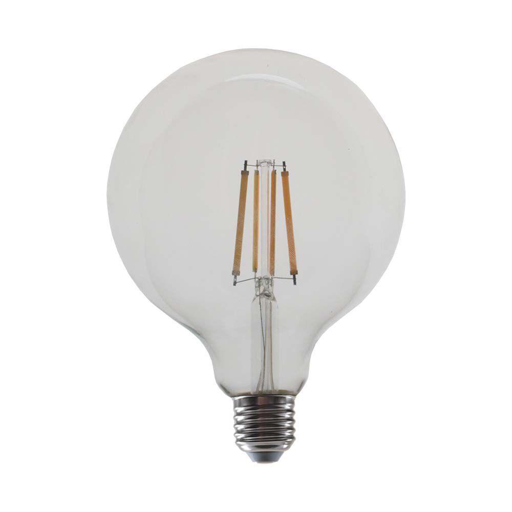 12W G125 Żarówka LED Filament, Klosz Transparentny, Barwa:4000K, Trzonek:E27, VTAC, SKU 217454