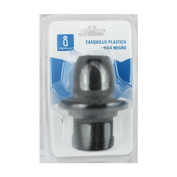 E14 Plastic Spring Terminal Lamp Holder Black