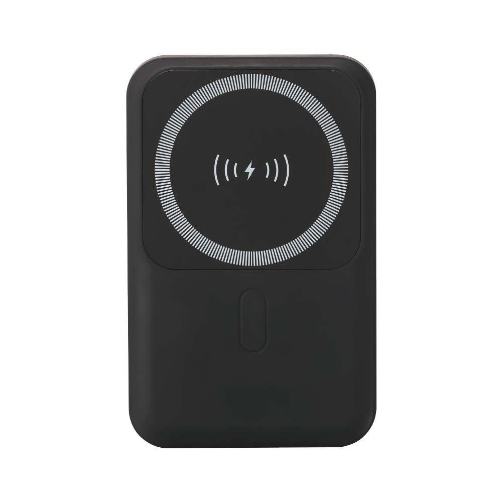 VT-3529 10000mah MAGNETIC WIRELESS POWER BANK WITH METAL RING-BLACK