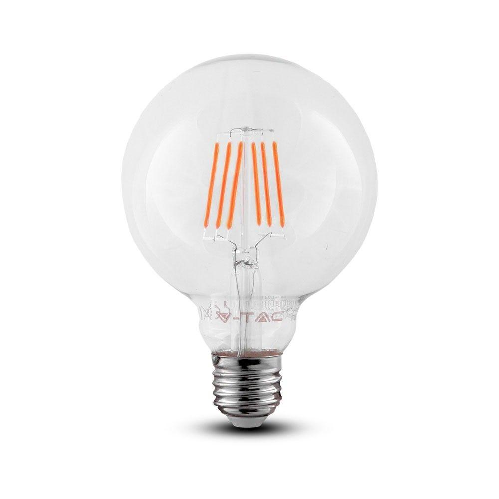 VT-286 6W G95 LED FILAMENT BULB SAMSUNG CHIP 2700K E27