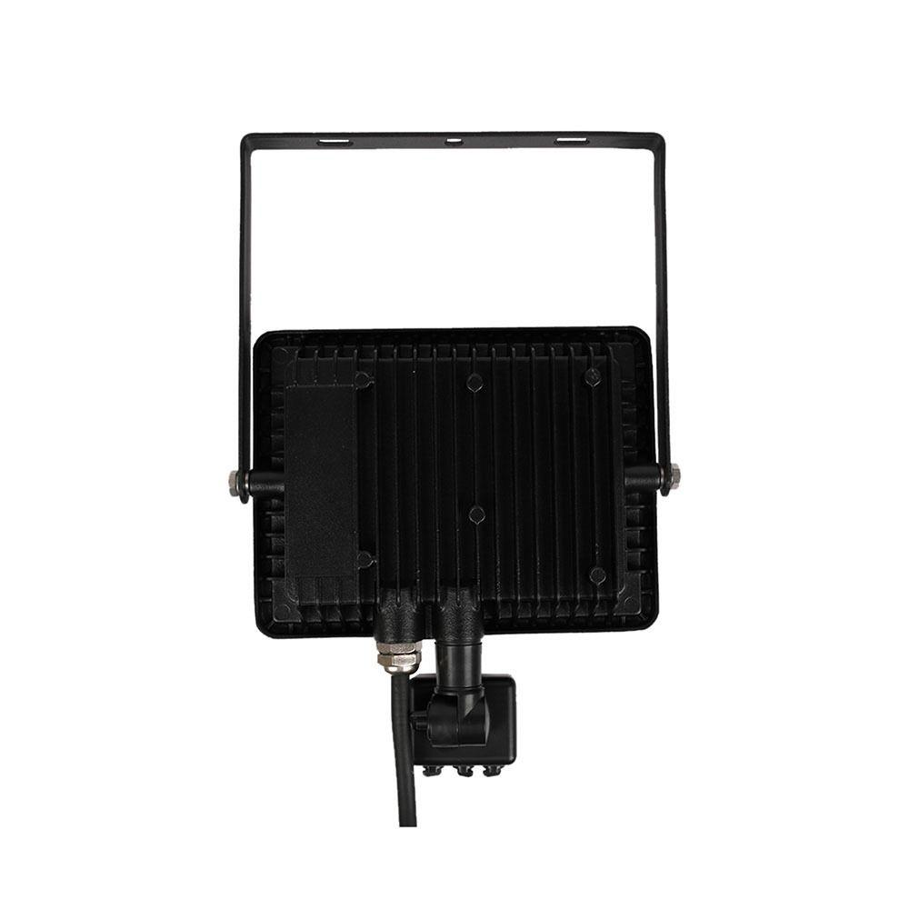 VT-30-S 30W SMD PIR SENSOR FLOODLIGHT SAMSUNG CHIP 4000K BLACK BODY