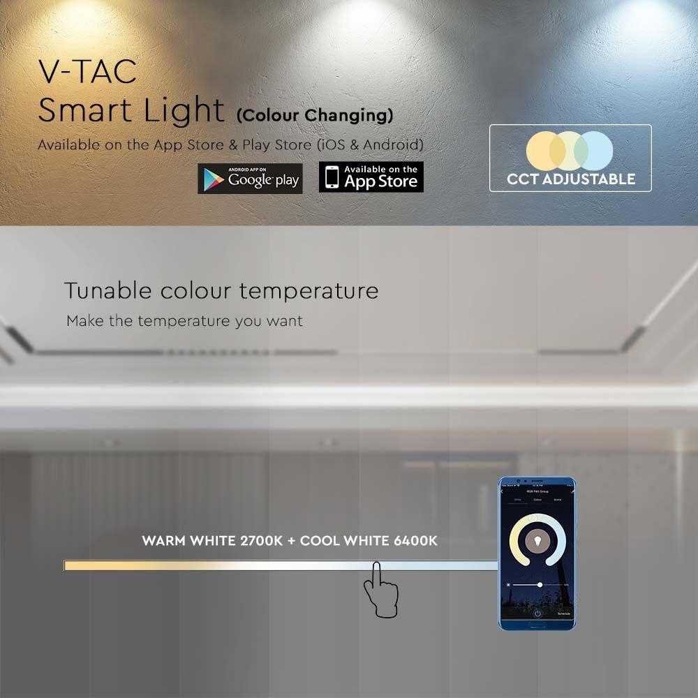 VT-3618 18W LED MAGNETIC SMART TRACKLIGHT 3IN1 BLACK BODY