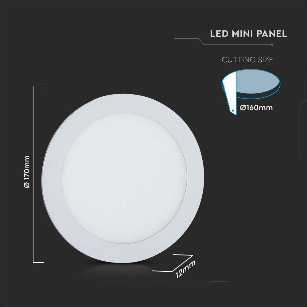 VT-61112 12W LED MINI PANEL 3IN1 RD