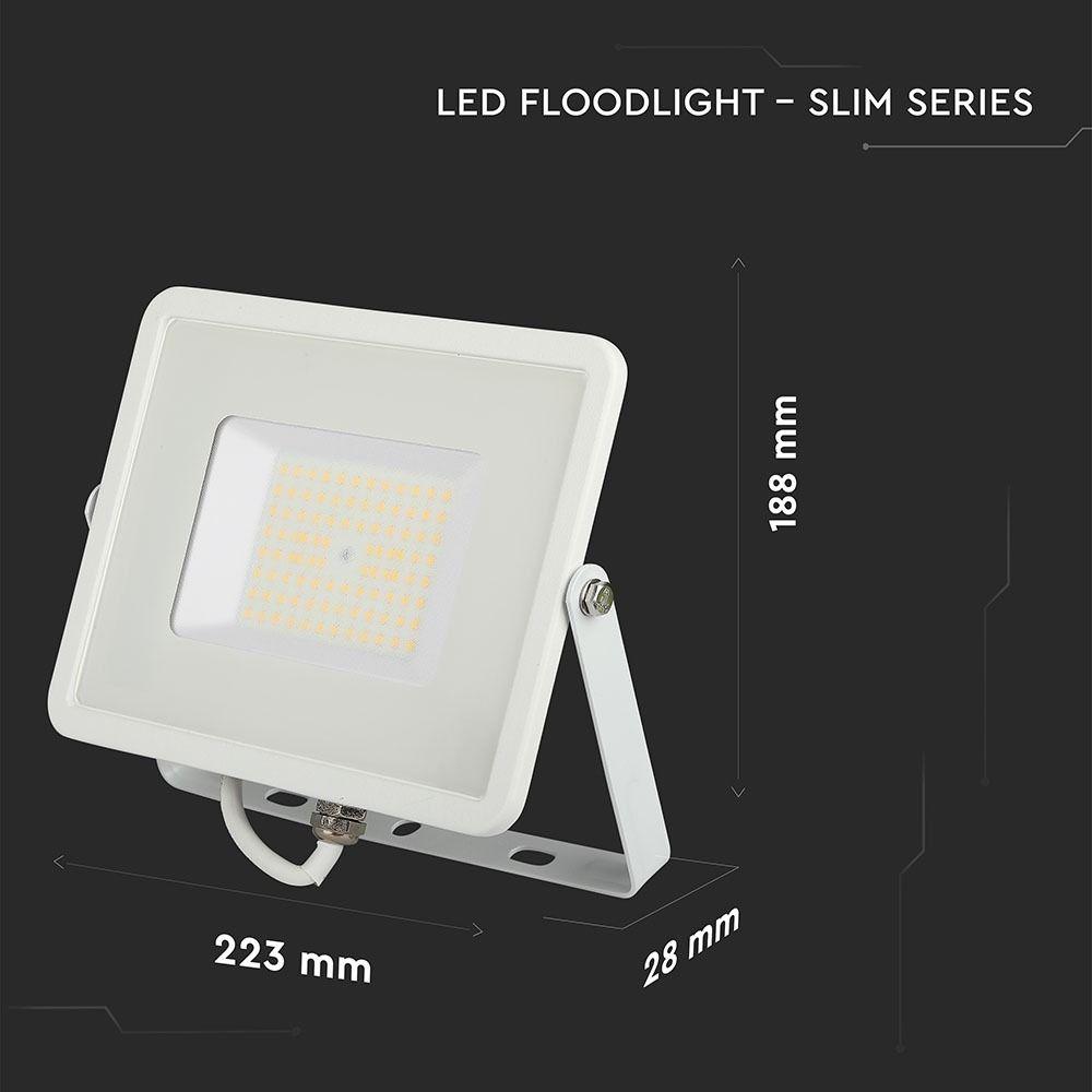 VT-56 50W SMD FLOODLIGHT SAMSUNG CHIP 6400K WHITE BODY (120LM/W)