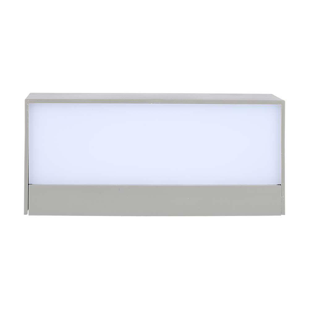 12W Lampa ścienna LED, Kierunek: Góra-Dół, Barwa:6400K, Obudowa: Szara, VTAC, SKU 218244