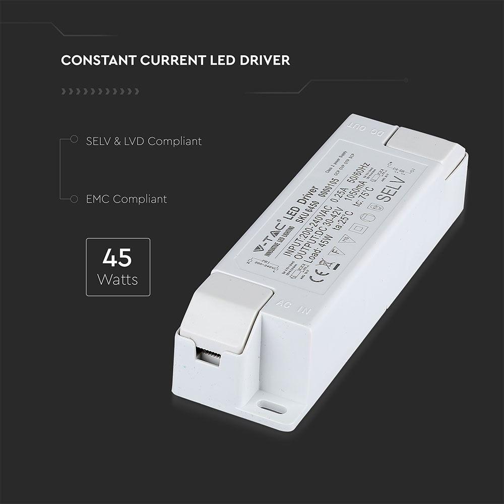 45W NON DIMMABLE DRIVER FOR LED PANEL-5 YRS WTY