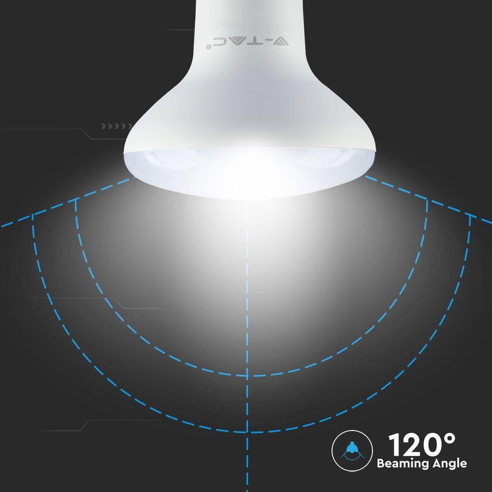 VT-280 10W R80 LED BULB-SAMSUNG CHIP 3000K E27