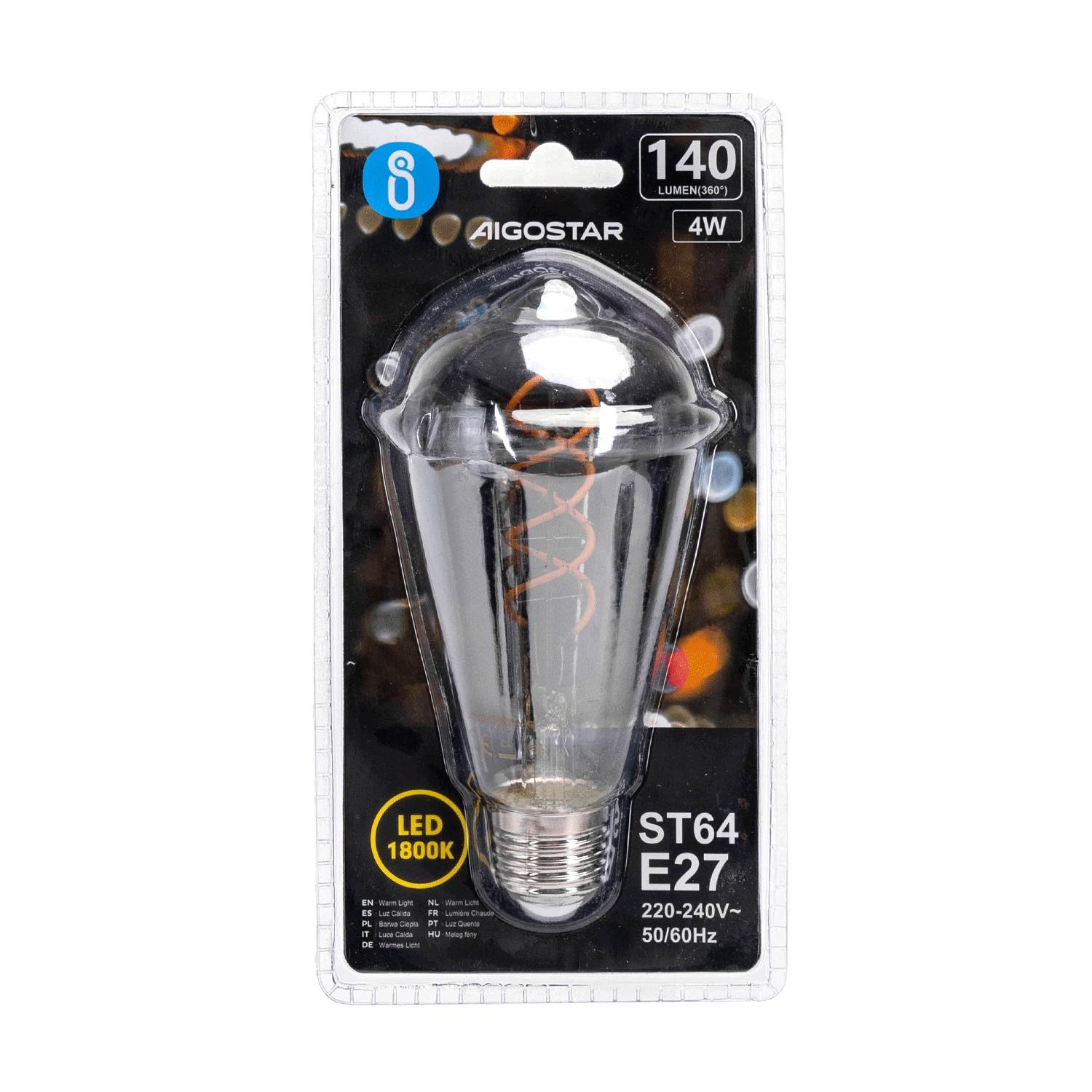 LED Filament Bulb (Smoky) ST64 E27 4W