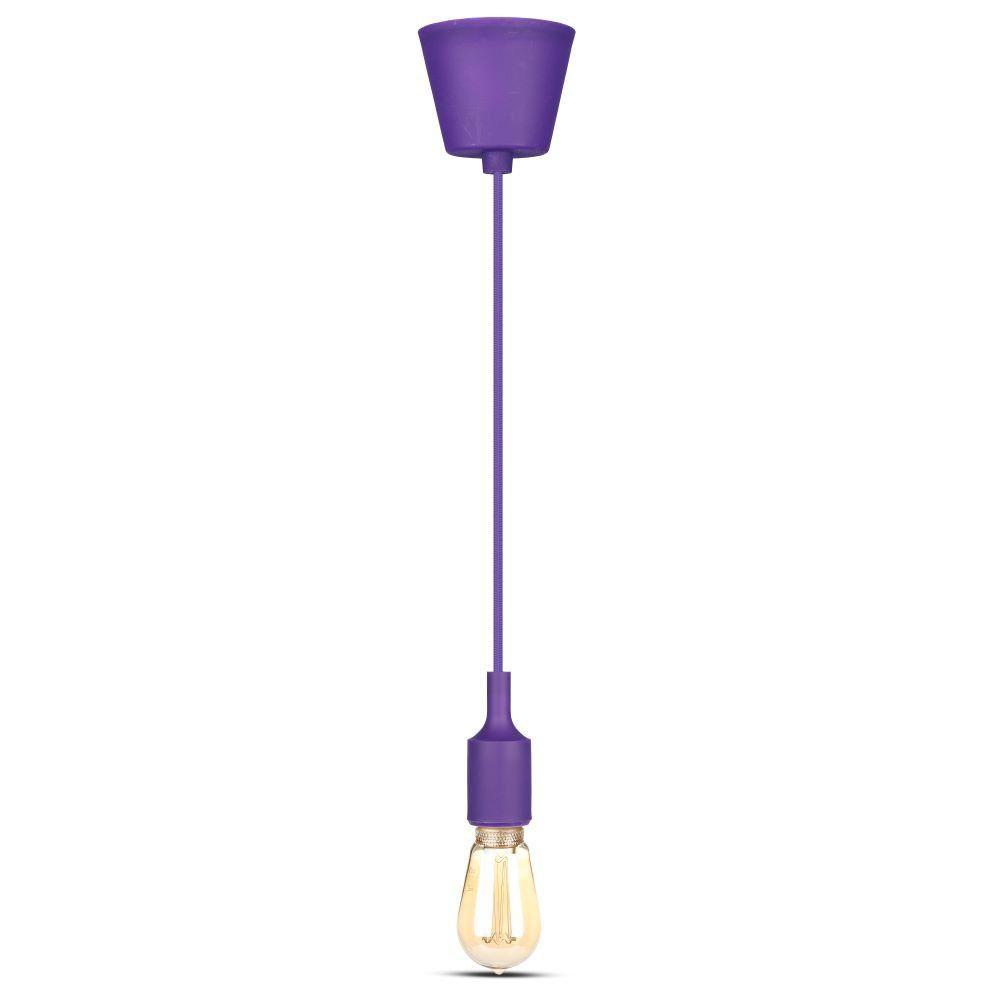 VT-7228 E27 SILICONE PENDANT HOLDER-PURPLE