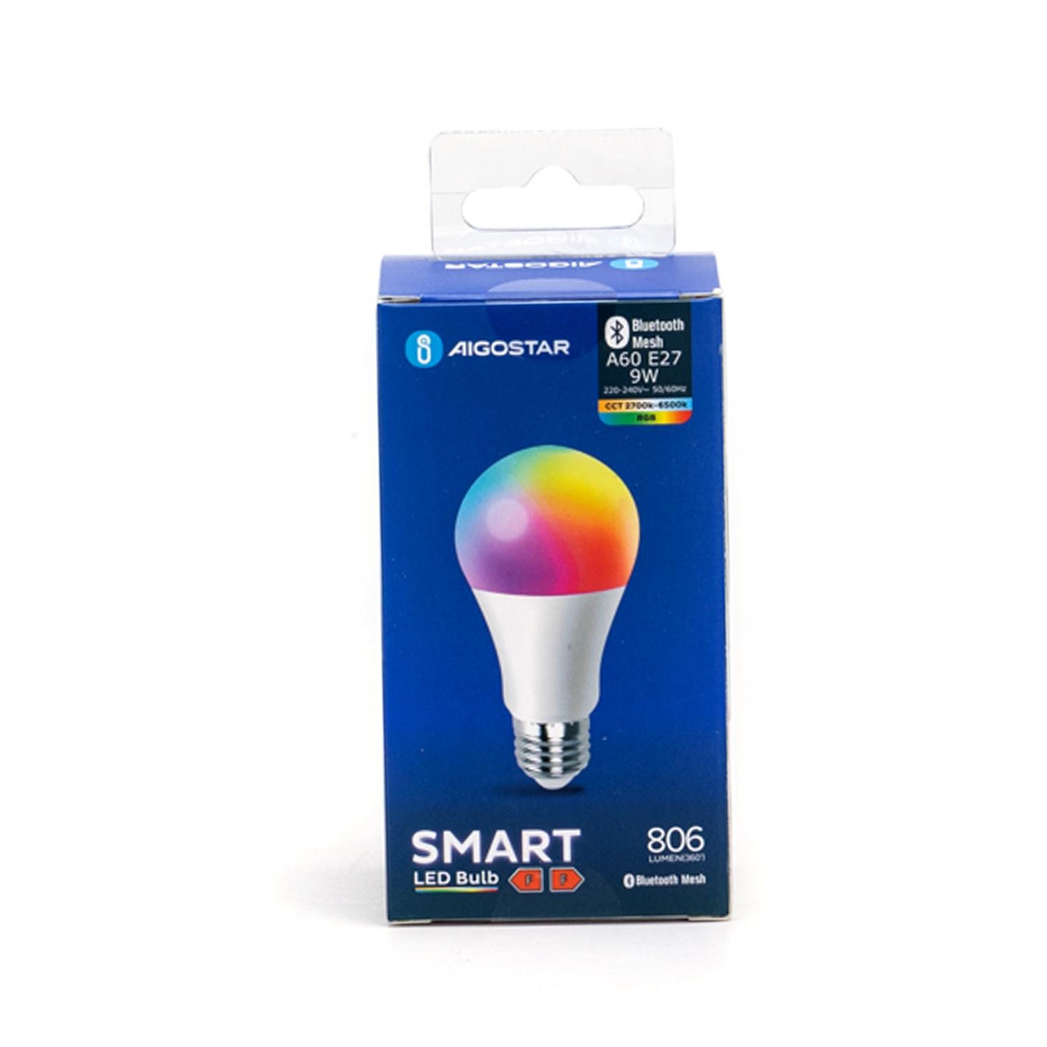 BLUETOOTH MESH SAMRT LED BULB A60 E27 9W RGB+CCT/WINDOW BOX