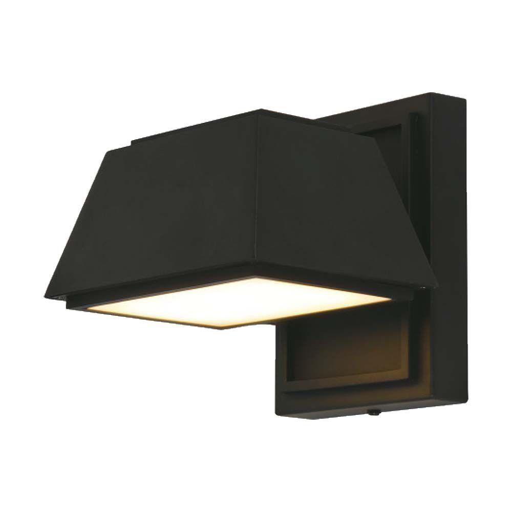 14W Lampa ścienna LED (L16*W16.5*H16.4mm), Barwa: 3000K, Obudowa: Czarna      , VTAC, SKU 10564