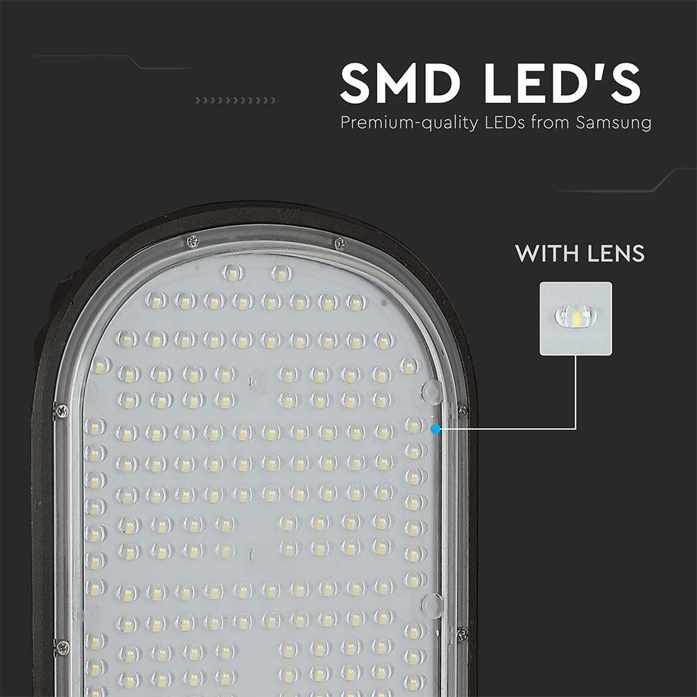 100W Lampa uliczna LED, Chip SAMSUNG, Barwa:6400K, 3 LATA GWARANCJI , VTAC, SKU 21536