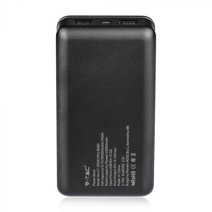 VT-3502 20000mAh POWER BANK-BLACK