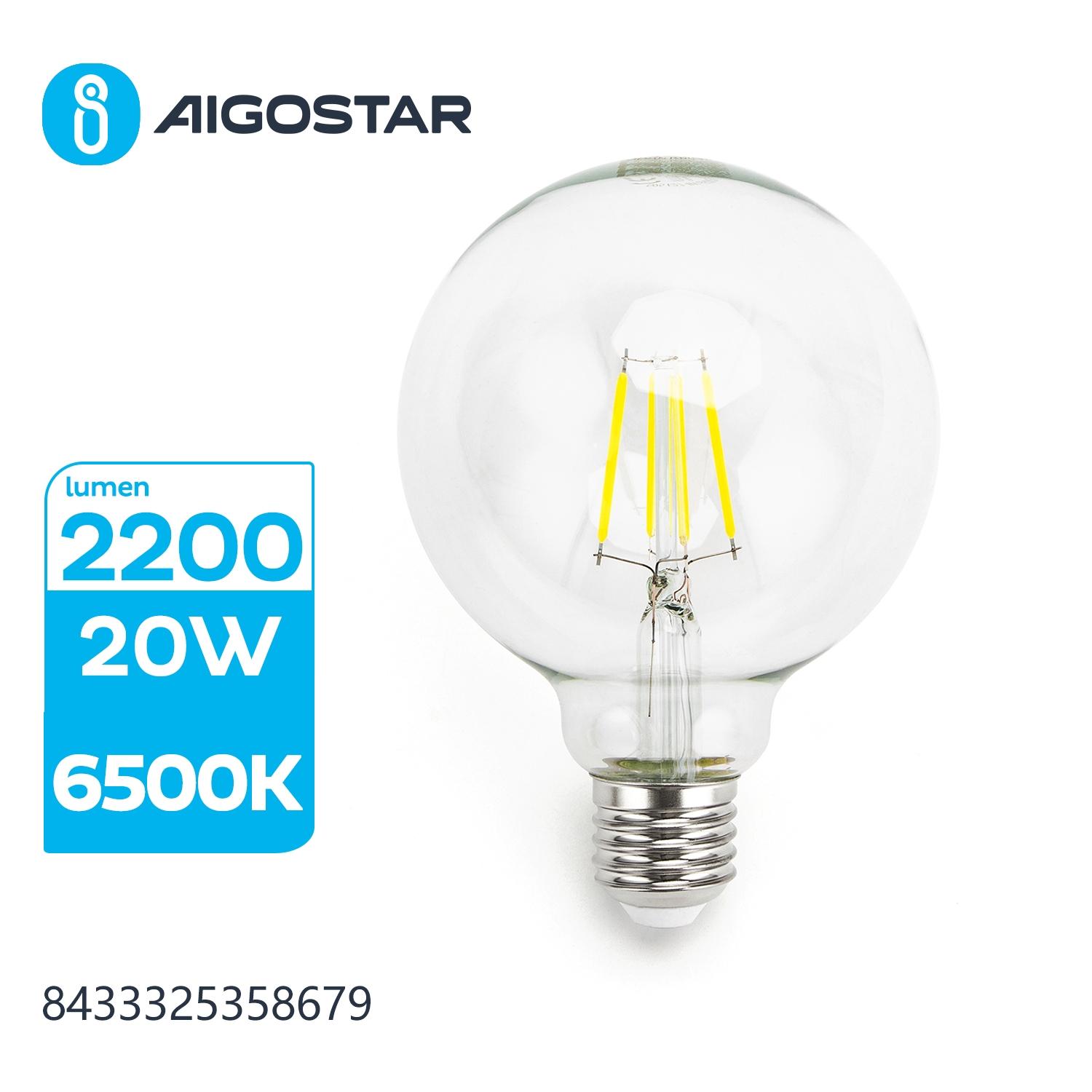 Żarówka LED Filament (Przezroczysta) G95 E27 20W