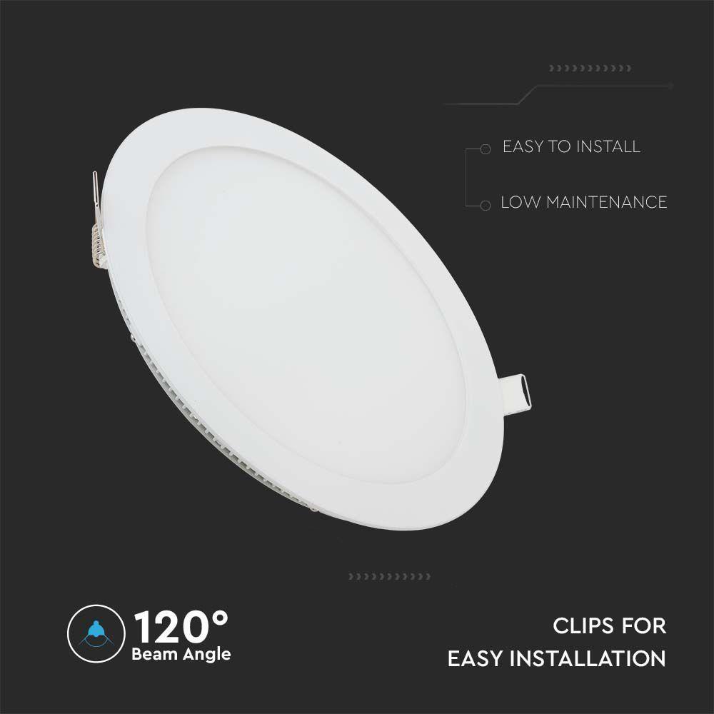 VT-1207 12W LED PREMIUM PANEL 2700K ROUND