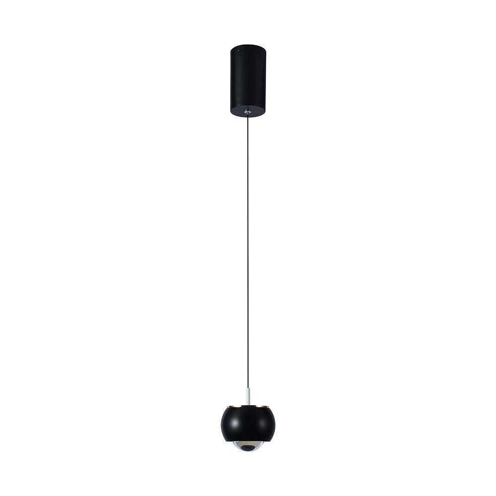 VT-7830 9W LED HANGING LAMP (10x10x100CM) 3000K BLACK BODY