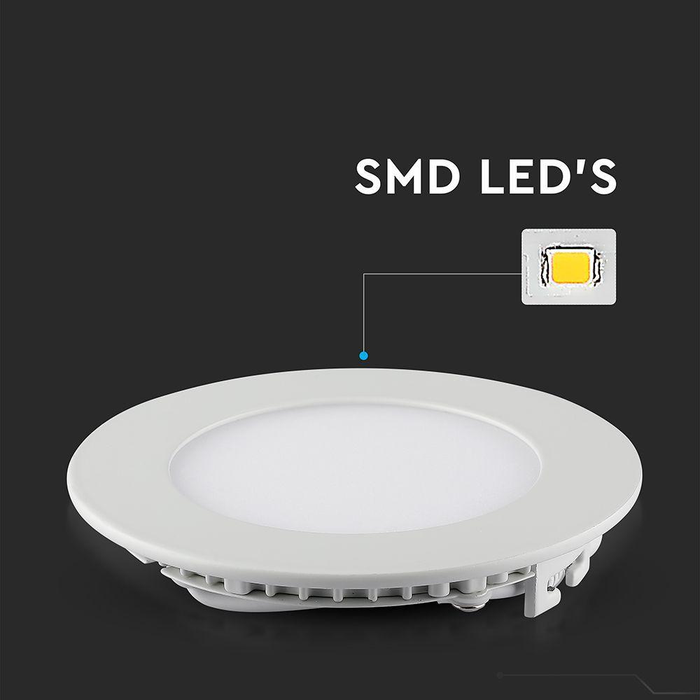 VT-307 3W LED PANEL LIGHT 3000K ROUND