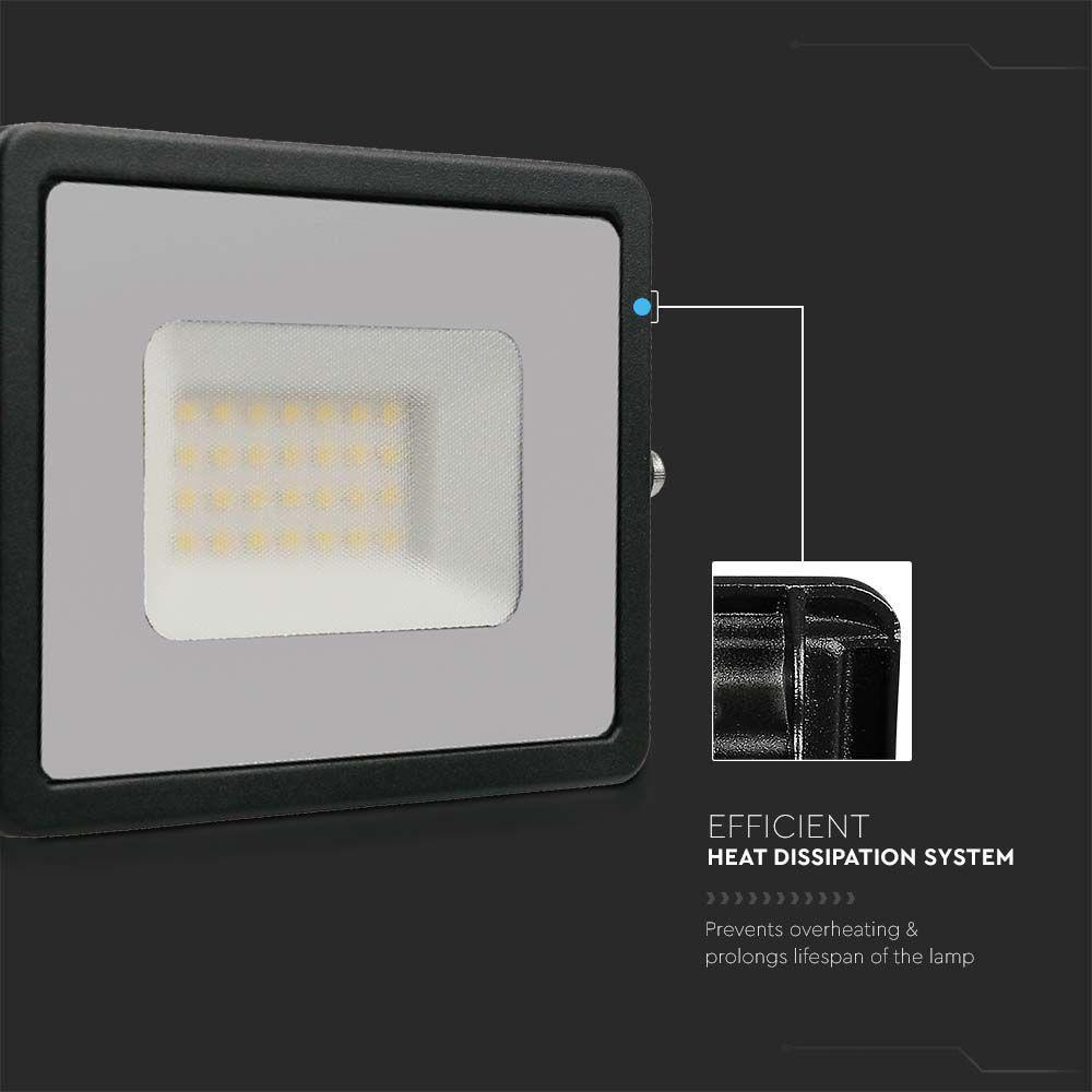 VT-4031 30W SMD FLOODLIGHT 4000K BLACK BODY