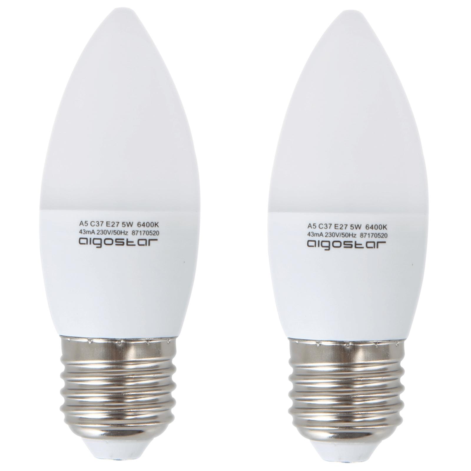 LED E27 3W C37 2pcs