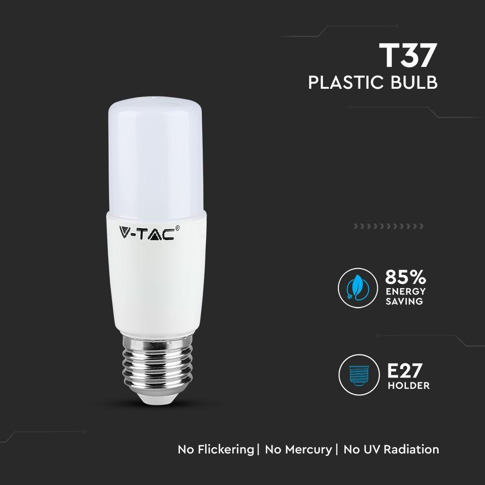 VT-237 8W T37 PLASTIC BULB-SAMSUNG CHIP 3000K E27