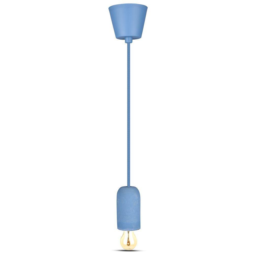 Lampa Wisząca, Trzonek:E27, Gips, Niebieski, VTAC, SKU 3744