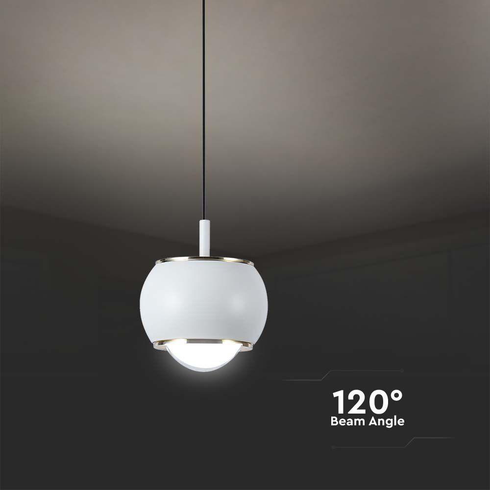 Lampa wisząca LED (10*10*100CM), Barwa: 4000K, Obudowa: Biała      , VTAC, SKU 10079