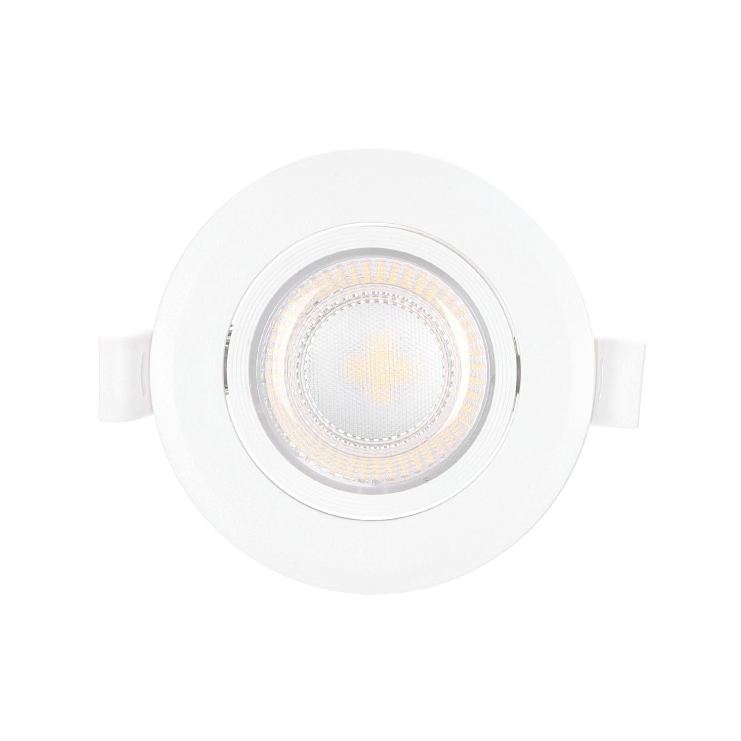 LED  Flush-mounted Round Downlight with Adjustable Angle 5W White Light