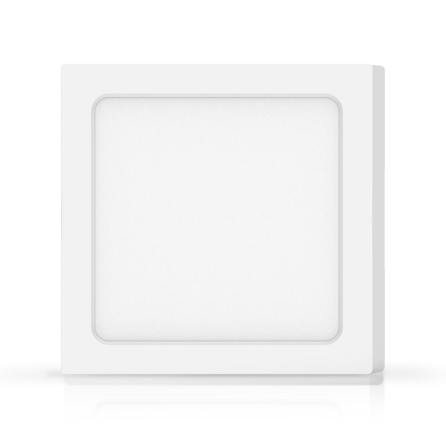 E6 LED  Surface-mounted Square Downlight 12W Natural Light