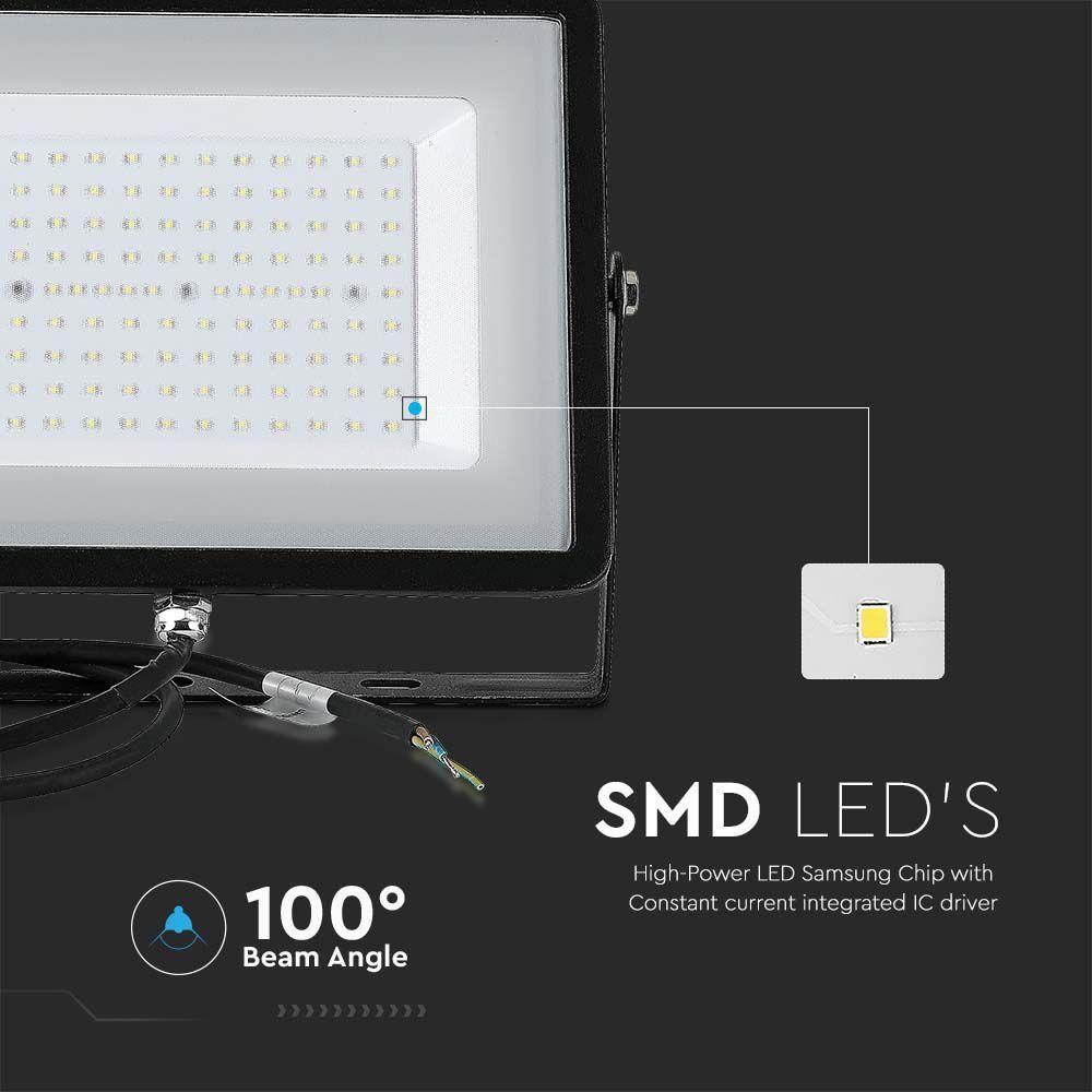 VT-300 300W SMD FLOODLIGHT SAMSUNG CHIP 6500K BLACK BODY