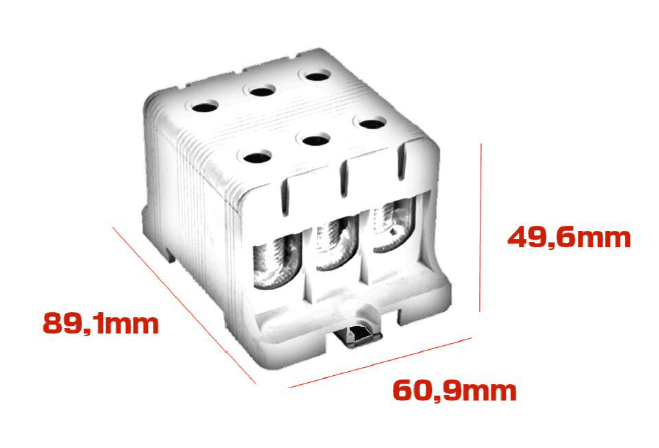 Listwa zaciskowa - Model FJ-E95/3 （szary）