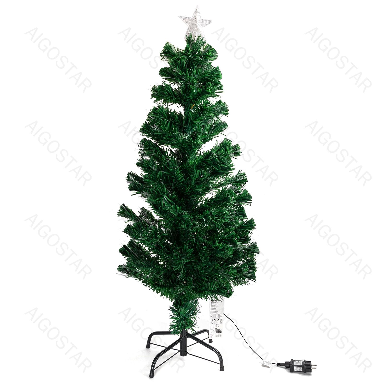 Low voltage fiber optic Christmas tree, warm white, 210cm