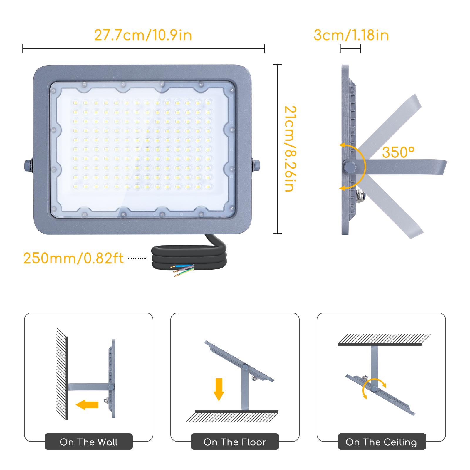 LED Slim Projector 100W