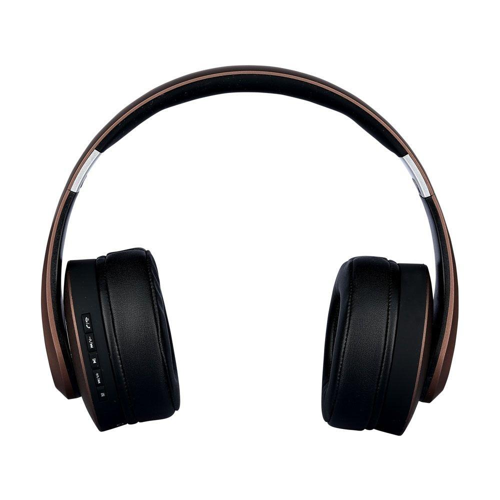 VT-6322 BLUETOOTH WIRELESS HEADPHONE WITH ADJUSTABLE HEAD-500mah-BROWN