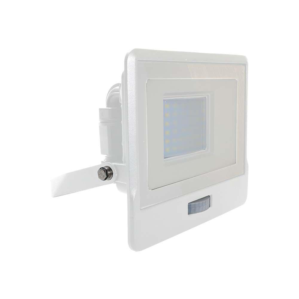 VT-138S 30W PIR SENSOR FLOODLIGHT SAMSUNG CHIP 6500K WHITE BODY