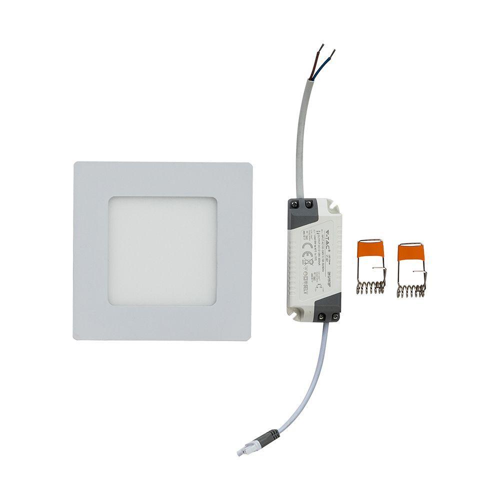 VT-607 6W LED PREMIUM PANEL 3000K SQUARE