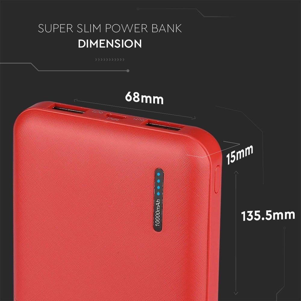 VT-3518 10000mah POWER BANK-RED