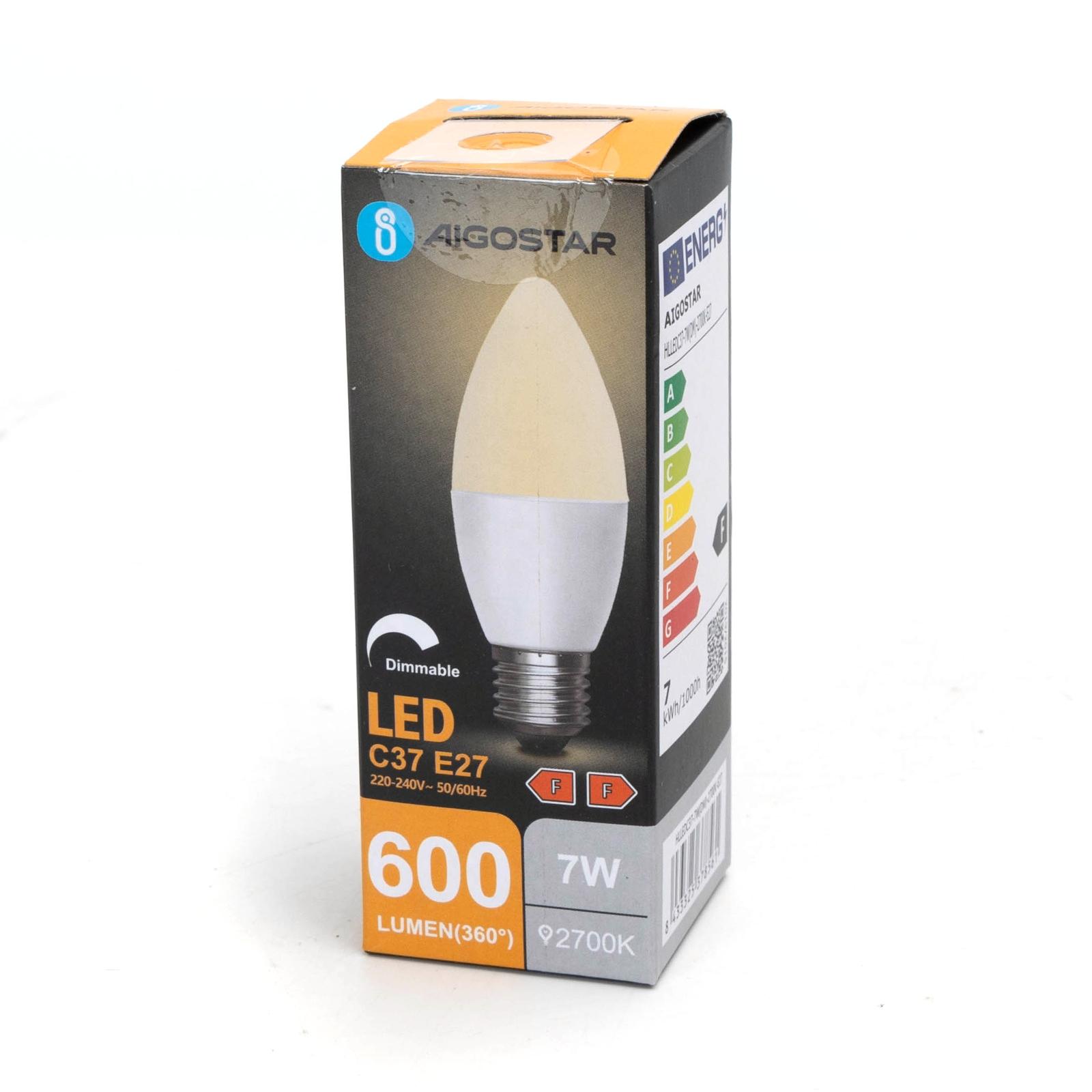 LED dimmable bulb C37 E27 7W 2700K