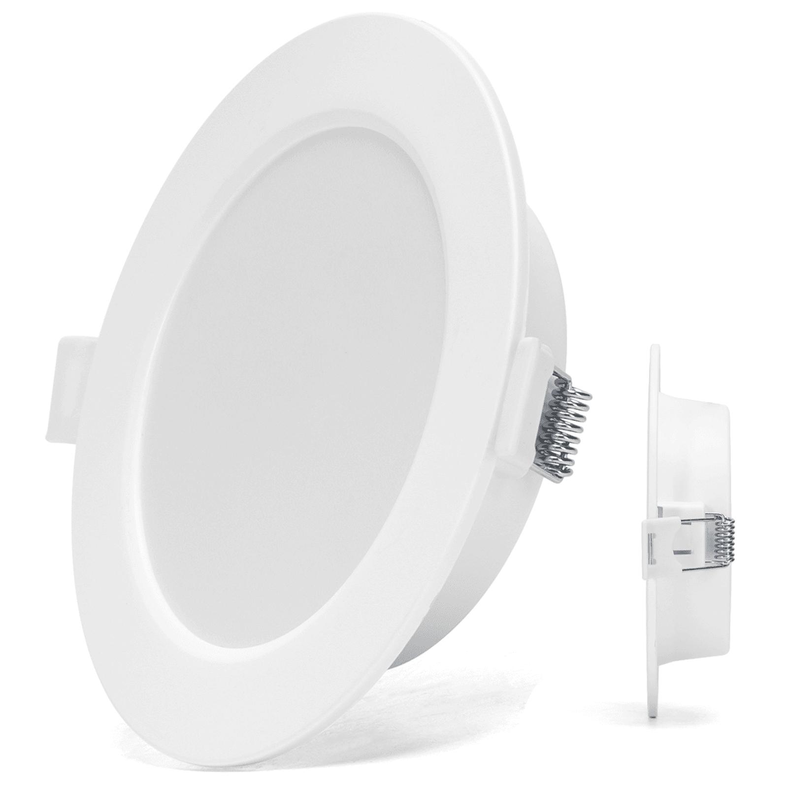 Podtynkowa okrągła lampa LED E6 6W Żółte światło(6W,3000K,Barwa Ciepła,600lm)