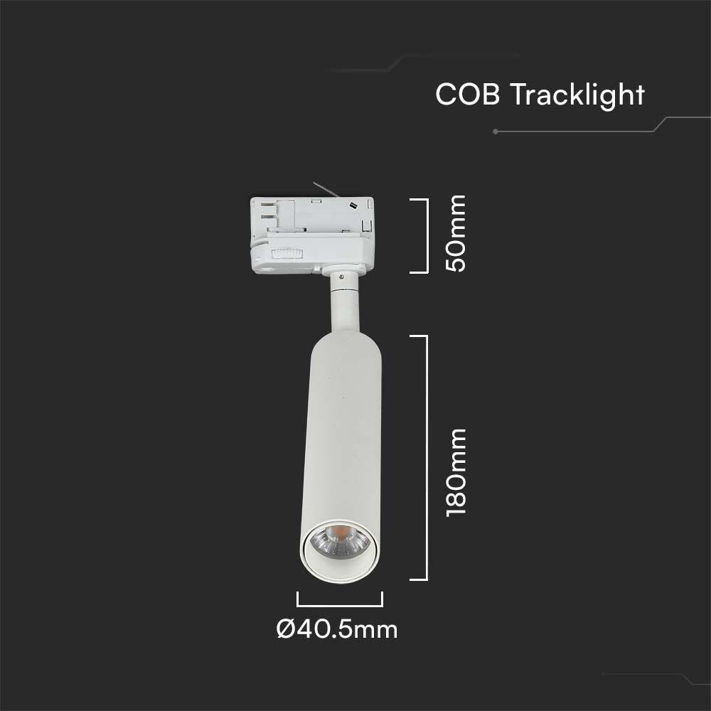 VT-407 7W LED TRACKLIGHT SAMSUNG CHIP 4000K 5 YRS WARRANTY,WHITE BODY