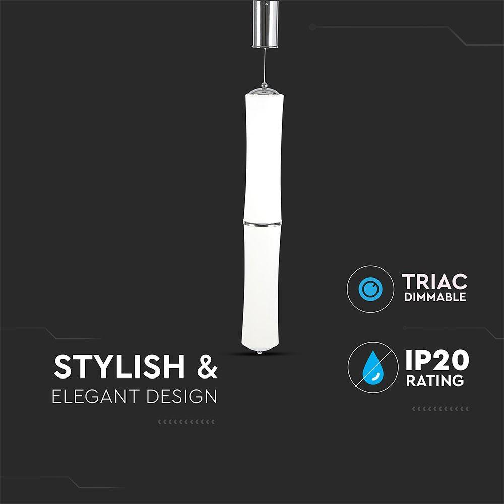 VT-7050 32W LED DESIGNER DOUBLE LONG PENDANT(TRIAC DIMMABLE) 3000K-WHITE