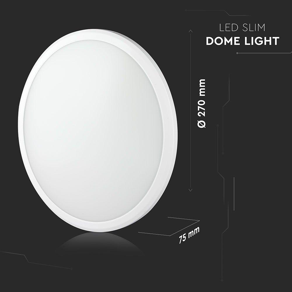 12W Plafon LED slim (Czujnik ruchu), Chip SAMSUNG, Barwa:3000K, VTAC, SKU 937