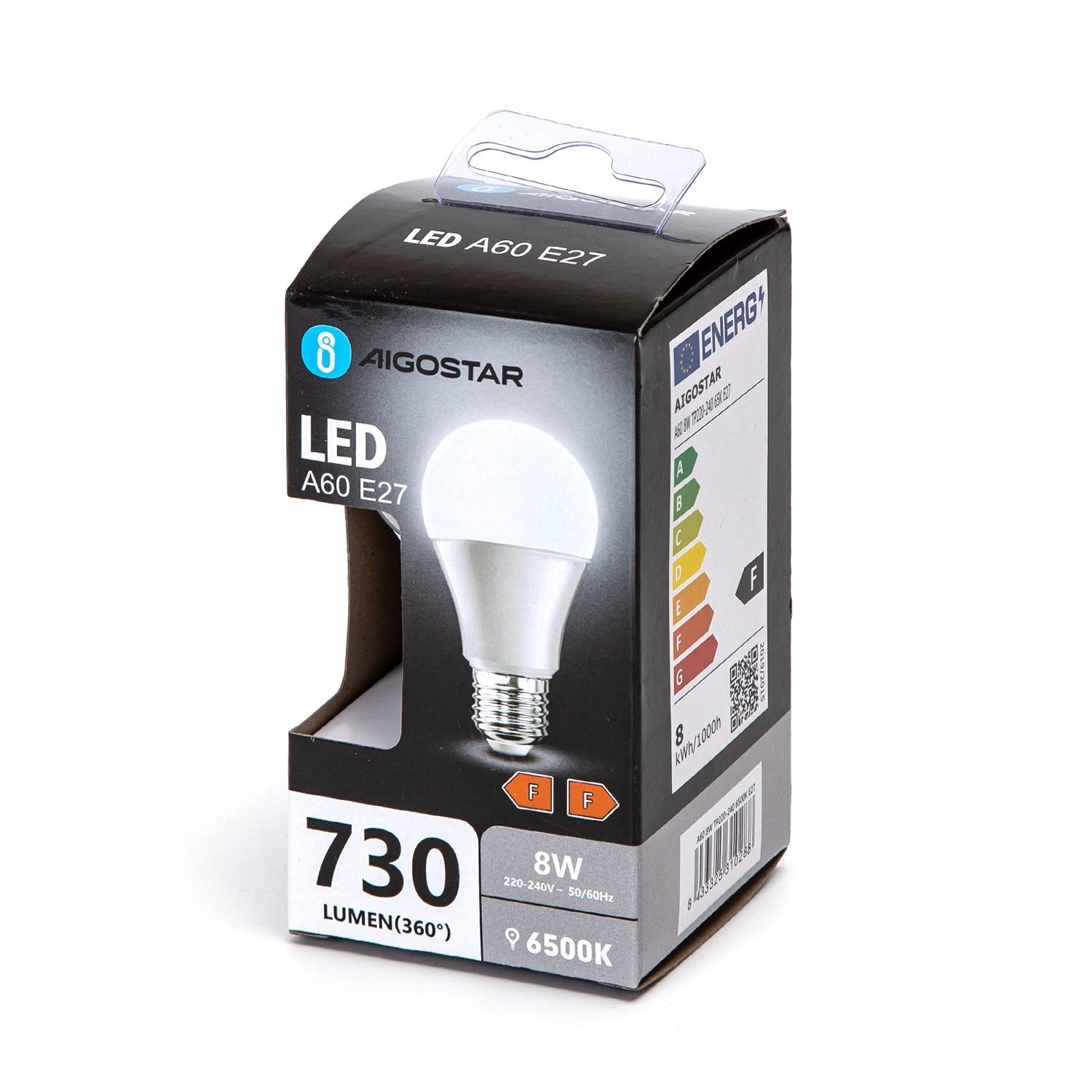 LED E27 A60 8W