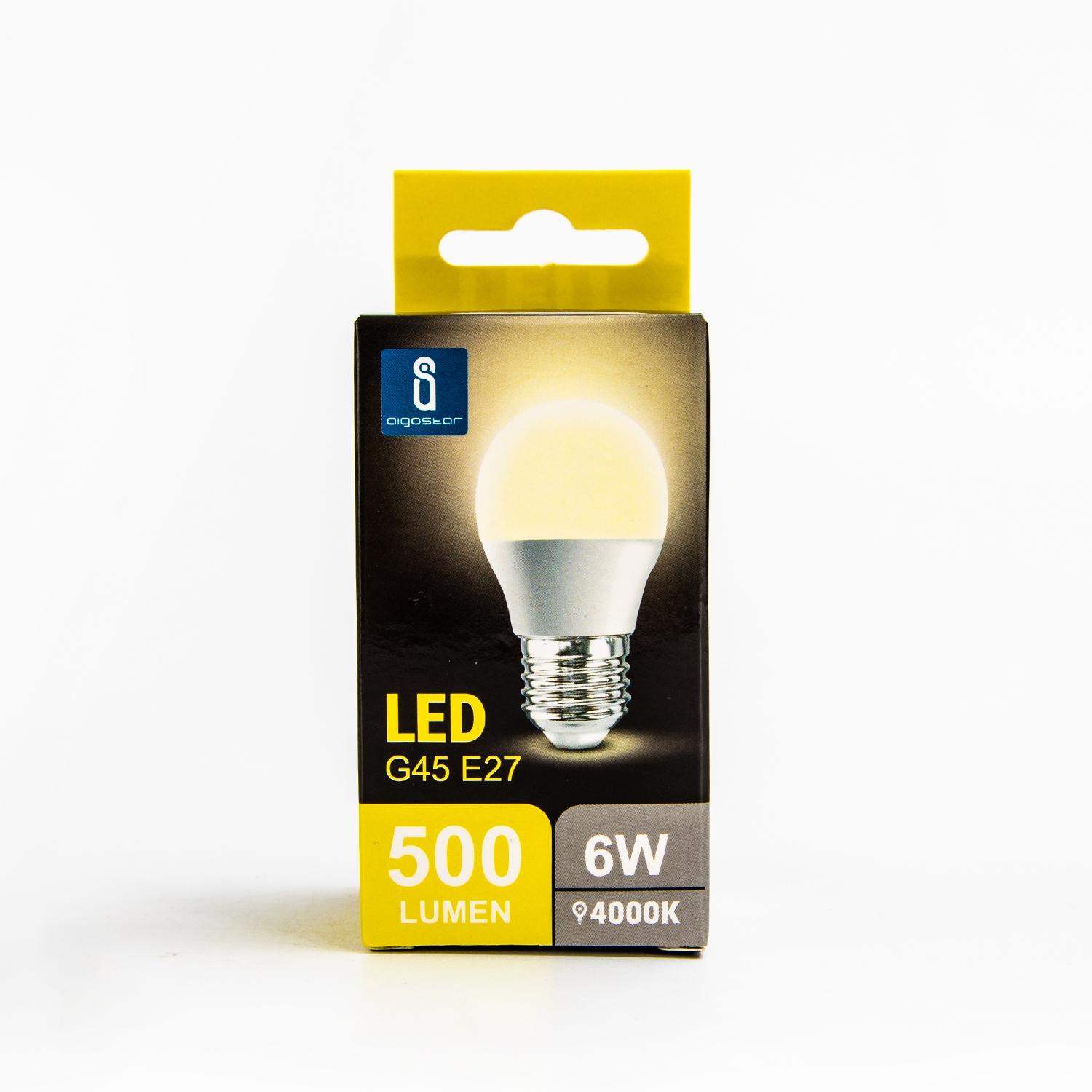 LED G45 E27 6W(6W,E27,4000K)