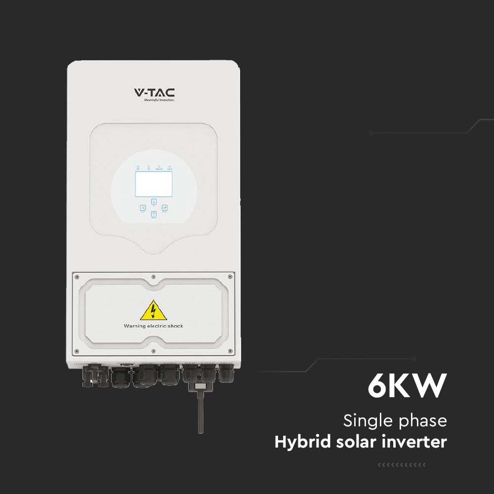 1-FAZOWY INWERTER HYBRYDOWY SUN-6K-SG05LP1-EU ( SPECYFIKACJA EUROPEJSKA ) ON-GRID, OFF-GRID O MOCY 6kW; 5 LAT GWARANCJI; IP65  , VTAC, SKU 11537