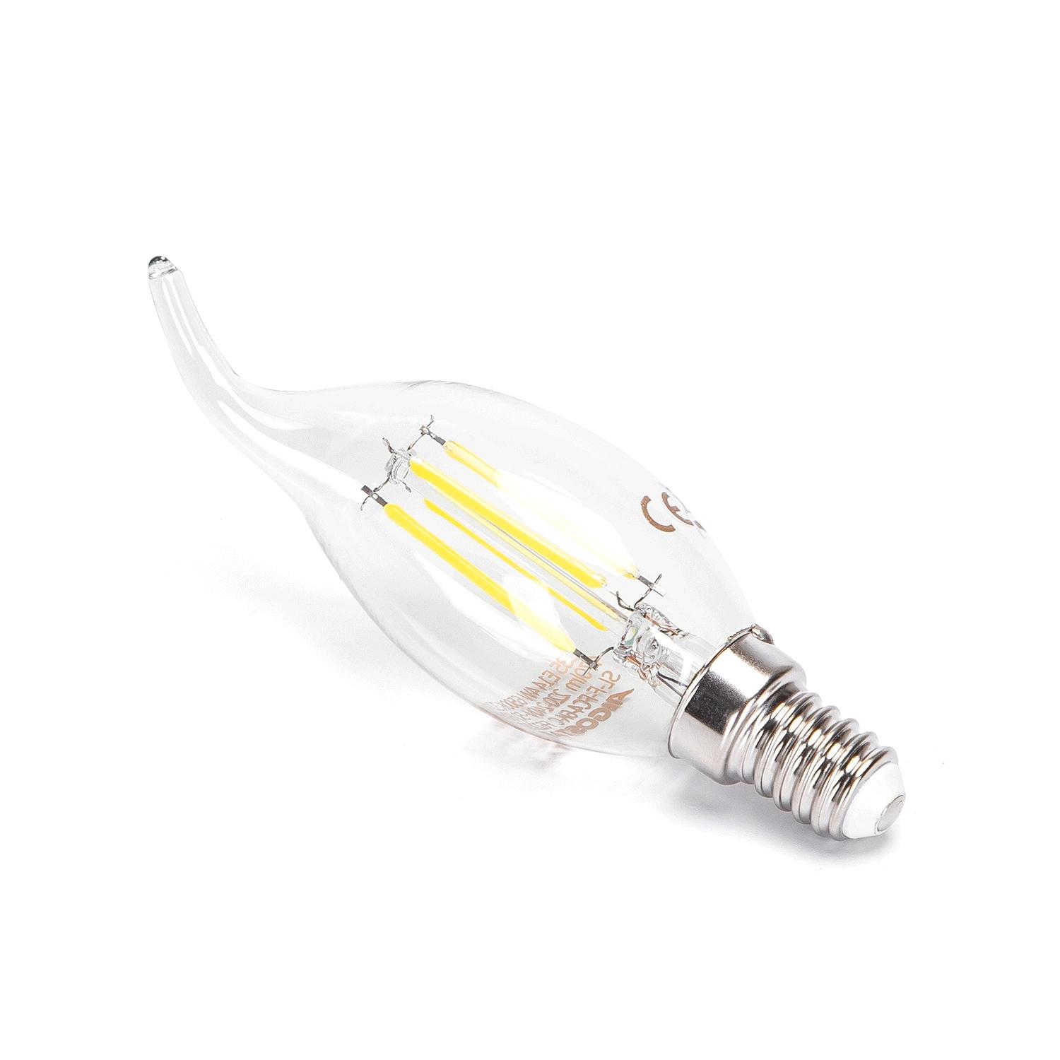 LED Wind Blow Filament Bulb C35 E14 4W