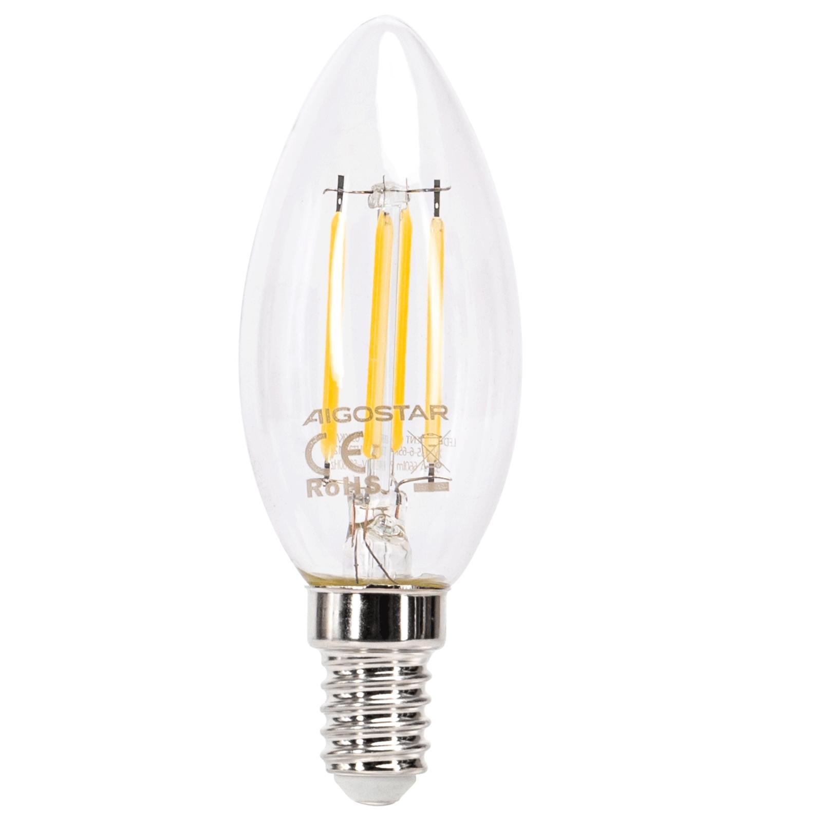 LED Filament Bulb (Clear) C35 E14 6W