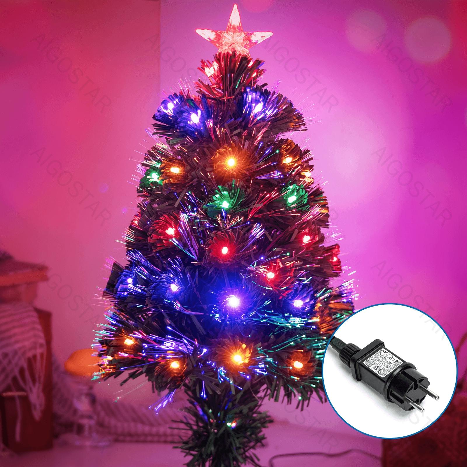 Low voltage fiber optic Christmas tree, RGBY, 60cm