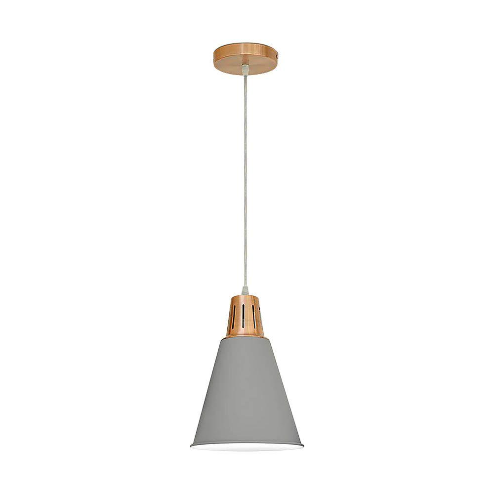 VT-7520 PENDANT LAMP-RED COPPER+SAND GREY-E27