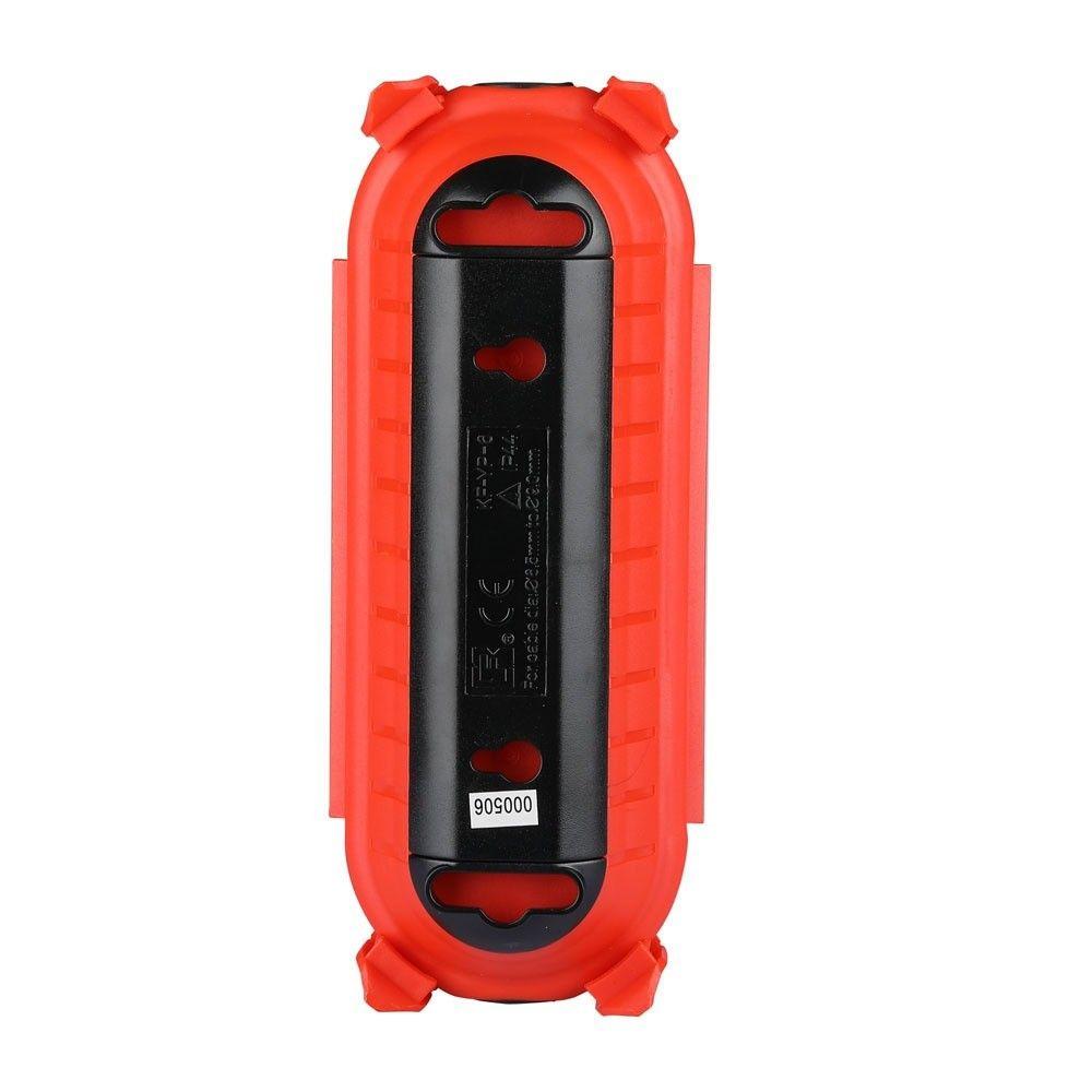 WATERPROOF SAFE BOX FOR EXTENSION SOCKETS-IP44-POLYBAG+CARD-BLACK+RED