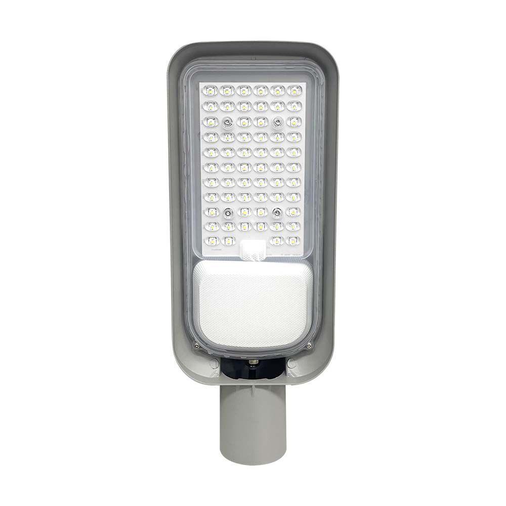 50W Lampa uliczna LED, Barwa: 6500K, Obudowa: Szara, VTAC, SKU 7889